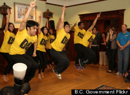 Times of India Film Awards dancers choreographed by Shiamak Davar perform for kids at Vancouver's Canuck Place kids' hospice. (<a href=