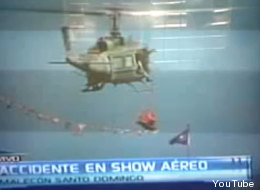 Un avión cayó frente al malecón de Santo Domingo
