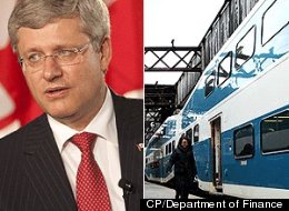 The Harper government again denies that it is trying to make Canadians see the world through shades of Tory blue. (CP/Department of Finance)