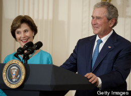Former President George W. Bush has raised more than $500 million in contributions towards his presidential library, scheduled to be dedicated later this month. (Photo by Leigh Vogel/WireImage)