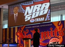 Eddie Gossage, President of Texas Motor Speedway, announces a one-year agreement with the National Rifle Association to serve as the title sponsor for the NASCAR Sprint Cup Series race at Texas Motor Speedway on April 13, 2013 in Fort Worth, Texas. (Tom Pennington/Getty Images)