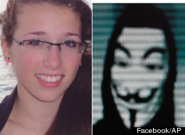 Hacking collective Anonymous reacted with outrage Thursday to posters spread by supporters of the suspects in the alleged rape of <a href=