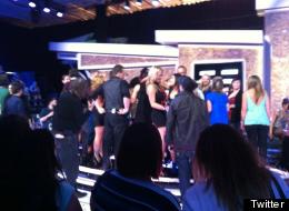 Contestants and family members congratulate the winner of 'Big Brother Canada' after Topaz's controversial vote. (Twitter, @atiasyed)