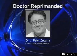 Dr. J. Peter Zegarra has been publicly reprimanded by the California Medical Board for suggesting a patient with a gag reflex practice oral sex on her husband.