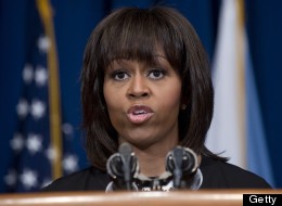 First Lady Michelle Obama confronted a heckler at a DNC fundraiser on Tuesday. (SAUL LOEB/AFP/Getty Images)