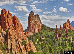 Garden of the Gods rock formations, Tower of Babel, South Gate Rock, and Sentinel Spires (Getty)