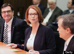 Australia's Prime Minister Julia Gillard fired back over a sexist menu item that mocked her breasts and private parts. (Getty Images)