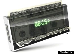 Above: a conceptual money-shredding clock