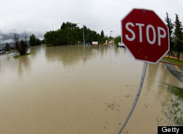 Southern Alberta has been hit flooding. Four people were reportedly killed in High River. (Photo by John Gibson/Getty Images)