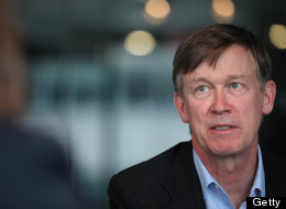 John Hickenlooper, governor of Colorado, speaks during an interview in Washington, D.C., U.S., on Wednesday, June 19, 2013. 'Were going to regulate the living daylights out of it,' Hickenlooper said speaking about marijuana regulation. Photographer: Julia Schmalz/Bloomberg via Getty Images