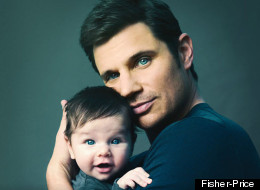Nick Lachey with his infant son Camden