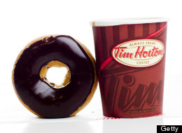 Roll Up The Rim 2014 Prizes: A cup of Tim Hortons Inc. coffee and doughnut (Brent Lewin/Bloomberg via Getty Images)