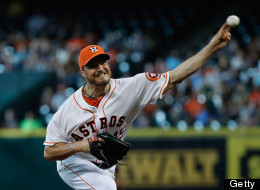 Erik Bedard #45 of the Houston Astros throws a pitch in the frst inning against the Seattle Mariners at Minute Maid Park on July 20, 2013 in Houston, Texas. (Photo by Scott Halleran/Getty Images)
