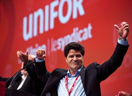 Jerry Dias, a veteran of the Canadian Auto Workers, is the first president of the new Unifor union. (THE CANADIAN PRESS/Galit Rodan)