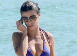 Elisabetta Canalis rocks a bikini in Italy on Sept. 2.