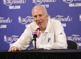 Head coach Gregg Popovich of the San Antonio Spurs answers questions during the pre game press conference against the Miami Heat prior to Game Seven of the 2013 NBA Finals on June 20, 2013 at American Airlines Arena in Miami, Florida. NOTE TO USER: User expressly acknowledges and agrees that, by downloading and or using this photograph, User is consenting to the terms and conditions of the Getty Images License Agreement. Mandatory Copyright Notice: Copyright 2013 NBAE (Photo by Bruce Yeung/NBAE