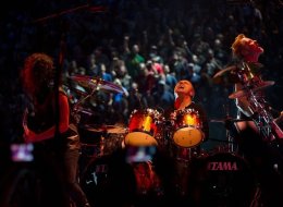 Scene from the 3D IMAX movie Metallica Though The Never