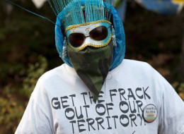 The fallout is expected to continue after a protest against shale gas exploration in the eastern New Brunswick community of Rexton turned violent Thursday. (CP/Twitter)