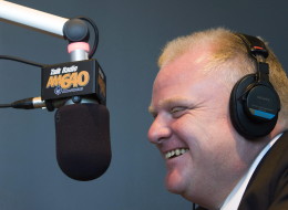 Rob Ford speaks on air with Talk Radio AM 640 host John Oakley in Toronto on Wednesday, October 27, 2010.