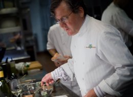 Chicago chef Charlie Trotter, seen in this photo from September 1, 2011, died last week. The 54-year-old chef was found unconscious and not breathing in his Lincoln Park home. His memorial service is Monday. (Alex Garcia/Chicago Tribune/MCT via Getty Images)