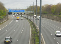 Neal Marshall was seen masturbating as he drove naked on the M56 (file picture)
