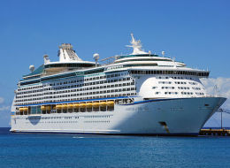The Adventures of the Seas cruise ship. (<a href=