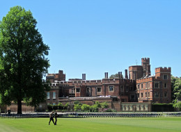 TO GO WITH AFP STORY BY GUY JACKSON Eton school is pictured in Eton, west of London, on May 24, 2010. Britain's new Prime Minister David Cameron has revived a time-honoured tradition by becoming the 19th former pupil to go on to lead his country after attending Eton College. Eton, one of the most famous schools in the world, is the link between Conservatives like Cameron -- the first Old Etonian premier for 44 years -- and the Liberal William Gladstone, prime minister four times in the late 1800