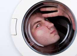 Fire crews rescued the man from the washing machine using olive oil (file picture)