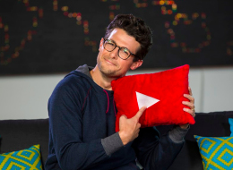 This undated image released by YouTube Nation shows host Jacob Soboroff on the set of