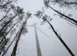 Wicked winds are battering areas in northern B.C. such as Dawson Creek and Fort St. John. Pictured is the Bear Mountain Wind Park in Dawson Creek.
