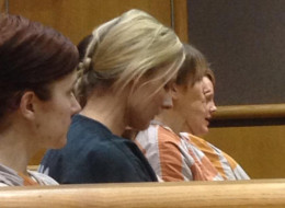 Tieja MacLaughlin has pleaded not guilty to harassing her hockey player boyfriend.