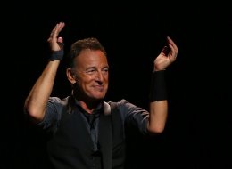 PERTH, AUSTRALIA - FEBRUARY 05: Bruce Springsteen performs live for fans at Perth Arena on February 5, 2014 in Perth, Australia. (Photo by Paul Kane/Getty Images)