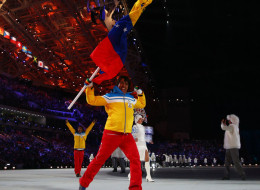Antonio Pardo de Venezuela fue una de las figuras en la ceremonia de inauguración de los Juegos Olímpicos de Invierno