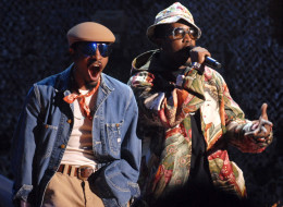 Andre 3000 and Big Boi of Outkast during 2006 VH1 Hip Hop Honors - Show at Hammerstein Ballroom in New York City, New York, United States. (Photo by Theo Wargo/WireImage)