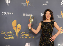 TORONTO, ON - MARCH 09: Tatiana Maslany, winner of the Best Perfomance by an Actress in a Continuing Leading Dramatic Role poses in the press room at the 2014 Canadian Screen Awards at Sony Centre for the Performing Arts on March 9, 2014 in Toronto, Canada. (Photo by George Pimentel/WireImage)