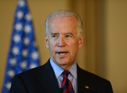 Vice-President Joe Biden speaks during a joint press conference with Guatemalan President Otto Perez Molina (out of frame) at the Culture Palace in Guatemala City on June 20, 2014. ( JOHAN ORDONEZ/AFP/Getty Images)