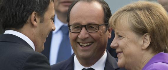 RENZI HOLLANDE MERKEL