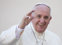 Pope Francis waves as he leaves after he celebrated the beatification ceremony of Pope Paul VI, and a mass for the closing of of a two-week synod on family issues, in Saint Peter's Square at the Vatican,  Sunday, Oct. 19, 2014. (AP Photo/Andrew Medichini)