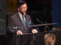 Rajendra Pachauri speaks at the opening of the United Nations Climate Summit 2014 September 23, 2014 at the United Nations in New York. AFP PHOTO/Don Emmert