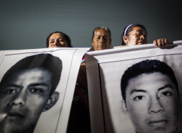 Parents of the 43 missing students, attend the third massive protest against the disappearance of 43 students in the state of Guerrero. Several universities in the country called a strike for 72 hours. (Manuel Velasquez/Anadolu Agency/Getty Images)