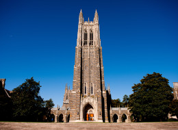 A general view of the Duke University Chapel on campus of Duke University on October 26, 2013 in Durham, North Carolina. (Photo by Lance King/Getty Images)