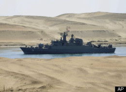 Vessels entered the Suez Canal earlier