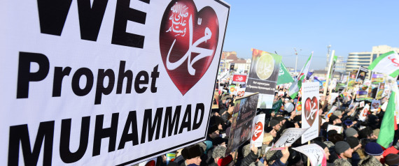 In Russia, Chechnya Region, Thousands Rally Against Charlie Hebdo Cartoons