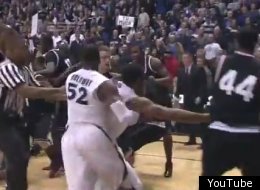 Refs called the Xavier-Cincinnati game in the final seconds due to a bench-clearing brawl.