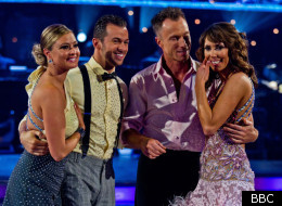 Strictly Come Dancing semi-finalists Holly Valance and Alex Jones say goodbye