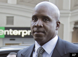 Former baseball player Barry Bonds arrives at federal court for sentencing on Friday, Dec. 16, 2011, in San Francisco. Bonds, convicted in April of obstructing a government investigation into steroid use among athletes, faces up to 21 months in prison. (AP Photo/Ben Margot)