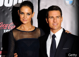 Katie Holmes and Tom Cruise at the Mission: Impossible premiere