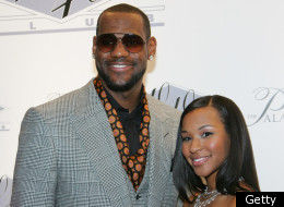 LAS VEGAS - DECEMBER 30: NBA player LeBron James (L) of the Cleveland Cavaliers and his fiancee Savannah Brinson arrive at the opening of Jay-Z's USD 20 million 40/40 Club, a 24,000-square-foot sports bar and lounge at The Palazzo Resort-Hotel-Casino December 30, 2007 in Las Vegas, Nevada. (Photo by Ethan Miller/Getty Images)