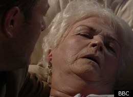 Pat says farewell in EastEnders, as Pam St Clements leaves the soap after 26 years