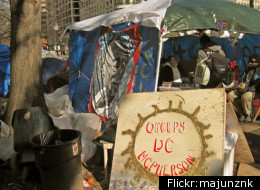 Occupy DC protesters have been encamped in McPherson Square since Oct. 1.